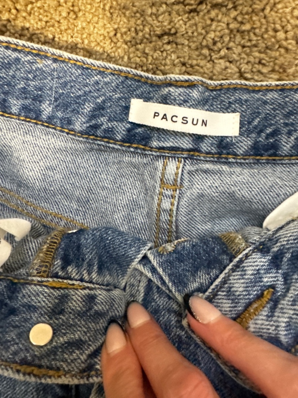 PACSUN HIGHRISE WIDE LEG JEANS - Picture 4 of 6